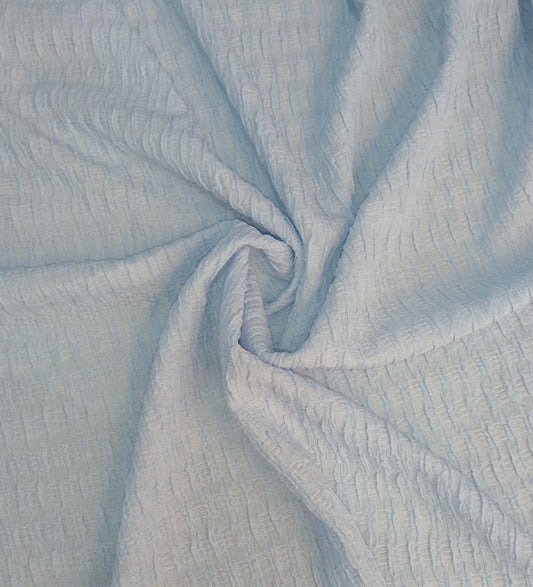 Tissu Gaufrette bleu ciel
