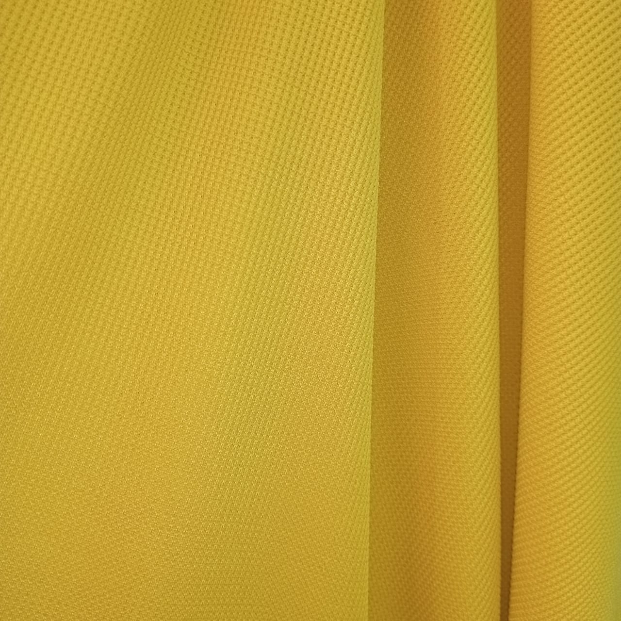 tissu gaufré jaune moutarde