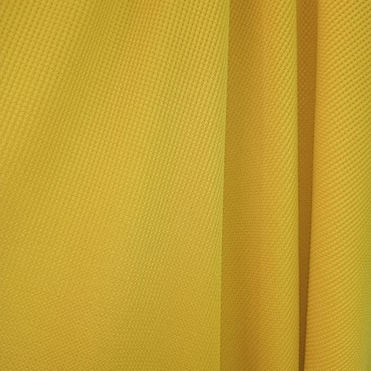 tissu gaufré jaune moutarde