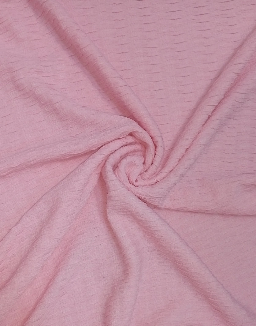 Tissu Gaufrette rose
