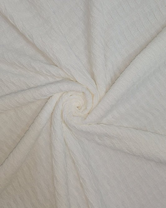 Tissu Gaufrette blanc